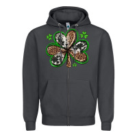 Smoke western st patricks day shamrocks Zipper Hoodie - Artiststas