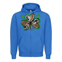 True Royal western st patricks day shamrocks Zipper Hoodie - Artiststas