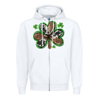White western st patricks day shamrocks Zipper Hoodie - Artiststas
