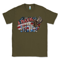 Army Green I back to blue Eagle 4th of july Classic Tee - HowdyJamesFarm