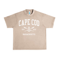 French Oak Cape Cod MA Vintage Crossed Oars & Boat Anchor Sports Sweat Urban Heavy Tee - longCreatives