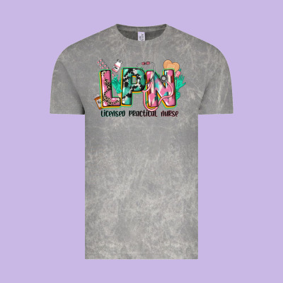 Licensed Practical Nurse Vintage Tee Designed By Cowgirlartshop
