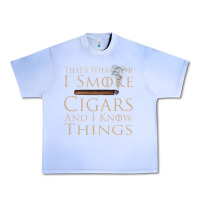 Grape Ice That's What I Do I Smoke Cigars And I Know Things Urban Heavy Tee - longCreatives