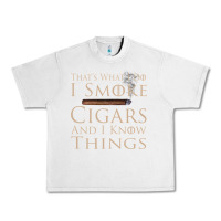 Lunar Rock That's What I Do I Smoke Cigars And I Know Things Urban Heavy Tee - longCreatives