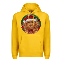 Lemon Christmas Toy Poodle Premium Hoodie - RanaPortraitStore