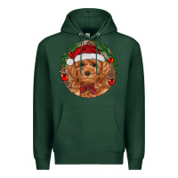Sports Green Christmas Toy Poodle Premium Hoodie - RanaPortraitStore