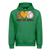 Emerald peace love baseball Urban Hoodie - AdoDesignShop