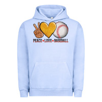 Pigment Grape Ice peace love baseball Urban Hoodie - AdoDesignShop