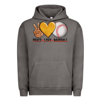 Pigment Tornado peace love baseball Urban Hoodie - AdoDesignShop
