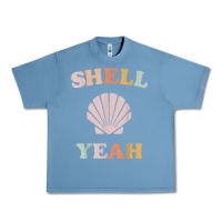 Pebble Blue vintage retro shell yeah beach tropical vacation gifts t shirt Urban Heavy Tee - longCreatives