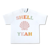 White vintage retro shell yeah beach tropical vacation gifts t shirt Urban Heavy Tee - longCreatives