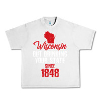 Lunar Rock Wisconsin Out Drinking Your State Since 1848 Urban Heavy Tee - longCreatives