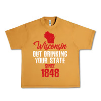 Peanut Butter Wisconsin Out Drinking Your State Since 1848 Urban Heavy Tee - longCreatives