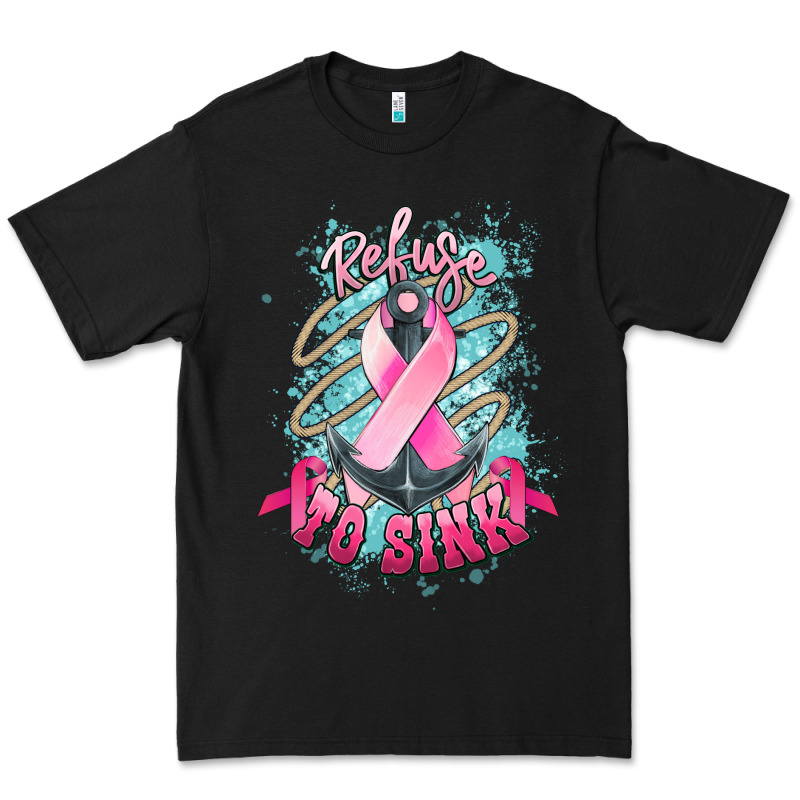 Refuse To Sink Cancer Anchor Premium Tee by NancyCooperArtShop | Teevron