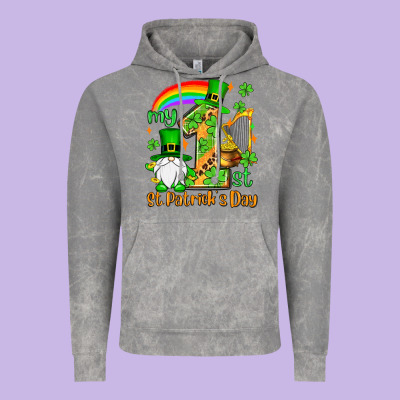 St. Patrick's My 1st St. Patrick's Day Vintage Hoodie Designed By Oliviacreatesart
