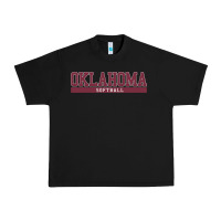 Black Oklahoma Softball Urban Heavy Tee - longCreatives