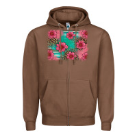 Chestnut easter spring leopard serape background Zipper Hoodie - Artiststas