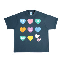 Midnight Navy peanuts valentine candy heart Urban Heavy Tee - longCreatives