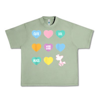 Oil Green peanuts valentine candy heart Urban Heavy Tee - longCreatives