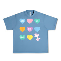 Pebble Blue peanuts valentine candy heart Urban Heavy Tee - longCreatives