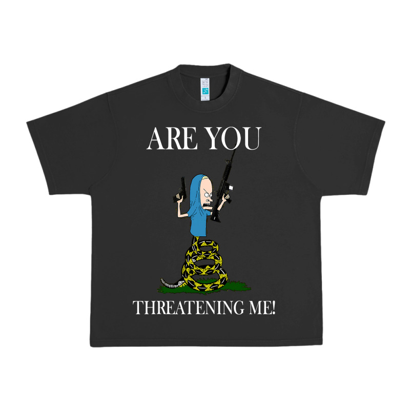 Are You Threatening Me Funny Cartoon Halloween Urban Heavy Tee by longCreatives | Teevron