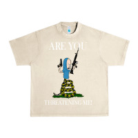 Sandshell Are You Threatening Me Funny Cartoon Halloween Urban Heavy Tee - longCreatives