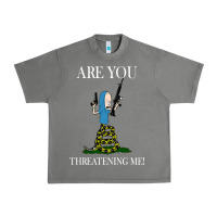 Tornado Are You Threatening Me Funny Cartoon Halloween Urban Heavy Tee - longCreatives