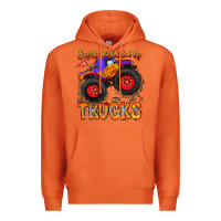 Carrot Easily Distracted By Trucks Premium Hoodie - CowhideDigitalArt