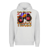 Dove Grey Easily Distracted By Trucks Premium Hoodie - CowhideDigitalArt
