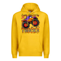 Lemon Easily Distracted By Trucks Premium Hoodie - CowhideDigitalArt