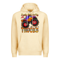 Pina Colada Easily Distracted By Trucks Premium Hoodie - CowhideDigitalArt