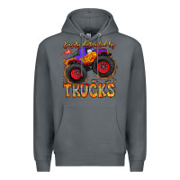 Rock Easily Distracted By Trucks Premium Hoodie - CowhideDigitalArt