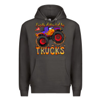Smoke Easily Distracted By Trucks Premium Hoodie - CowhideDigitalArt