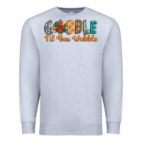 Heather Grey gobble till you wobble Premium Sweatshirt - BarkalooDesign