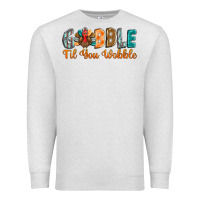 Oatmeal Heather gobble till you wobble Premium Sweatshirt - BarkalooDesign