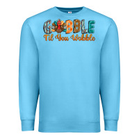 Ocean Blue gobble till you wobble Premium Sweatshirt - BarkalooDesign