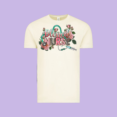 Blessed Nurse Vintage Tee Designed By Cowgirlartshop