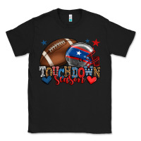 Black Touchdown season American football 4th of july Classic Tee - HowdyJamesFarm