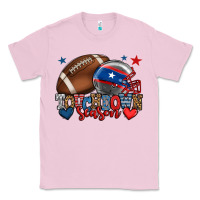 Bubblegum Pink Touchdown season American football 4th of july Classic Tee - HowdyJamesFarm