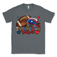 Charcoal Heather Touchdown season American football 4th of july Classic Tee - HowdyJamesFarm