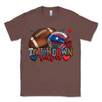 Chestnut Touchdown season American football 4th of july Classic Tee - HowdyJamesFarm