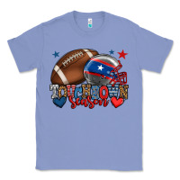 Colony Blue Touchdown season American football 4th of july Classic Tee - HowdyJamesFarm