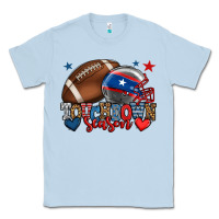 Dusty Blue Touchdown season American football 4th of july Classic Tee - HowdyJamesFarm