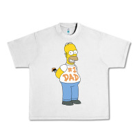 Lunar Rock The Simpsons Homer Number 1 Dad Father's Day V2 Urban Heavy Tee - longCreatives