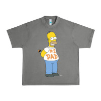 Tornado The Simpsons Homer Number 1 Dad Father's Day V2 Urban Heavy Tee - longCreatives
