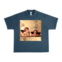 Midnight Navy angels gift raphael cupid cherubs art valentine angel Urban Heavy Tee - longCreatives
