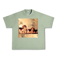 Oil Green angels gift raphael cupid cherubs art valentine angel Urban Heavy Tee - longCreatives