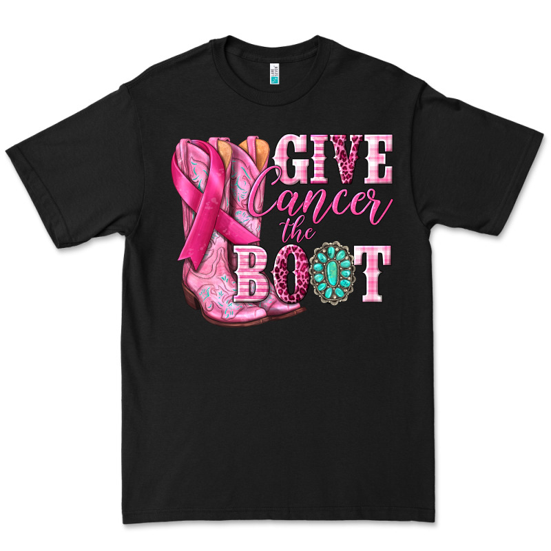 Give Cancer The Boot Premium Tee by NancyCooperArtShop | Teevron