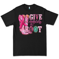 Black give cancer the boot Premium Tee - NancyCooperArtShop