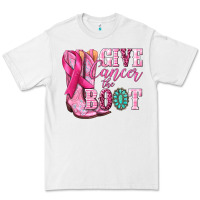 White give cancer the boot Premium Tee - NancyCooperArtShop